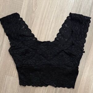 Intimately Free People Black Lace Bralette